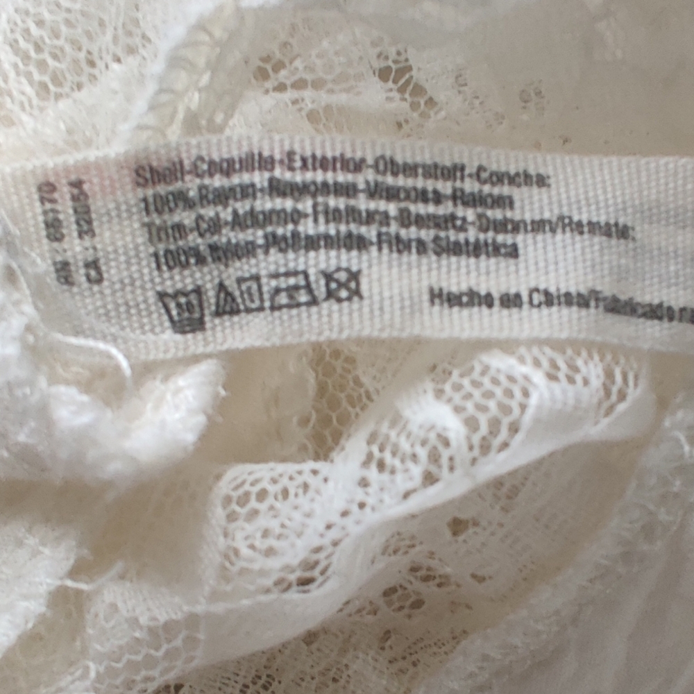 Intimately Free People Outlined high low Cami In Ivory Size Small - Picture 6 of 6